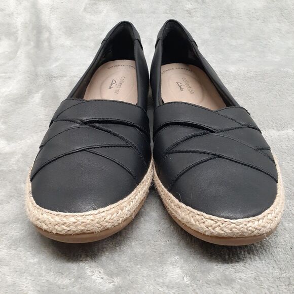 Clarks Ultimate Comfort Collection Danelly Shine Black Leather Size 10 NWOB - Picture 3 of 8